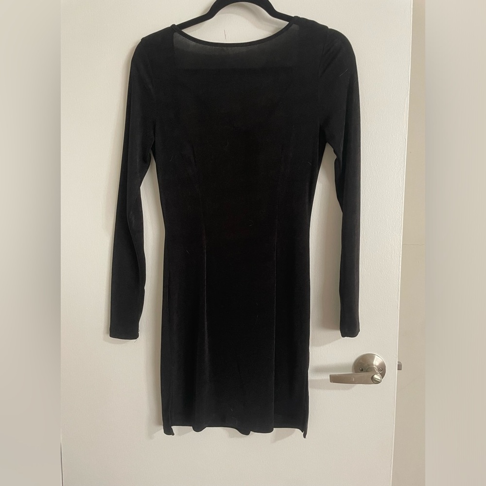 Black open back princess Polly mini dress